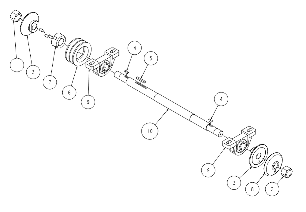Section 10 Diagram and Parts List for MK-2025SSP 168953 MK Diamond Concrete Saw